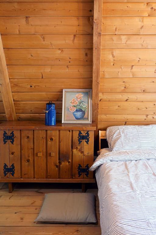 Postel nebo postele na pokoji v ubytování Kosarzówka