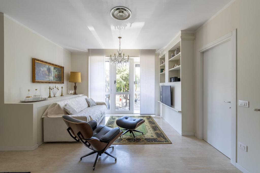 TV a/nebo společenská místnost v ubytování Casa Lazzarini luxury apartment