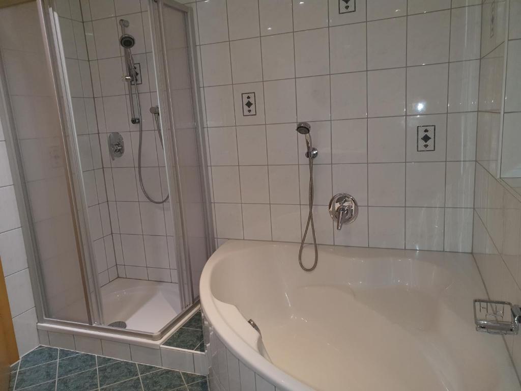 Koupelna v ubytování Gästehaus Flörl 1