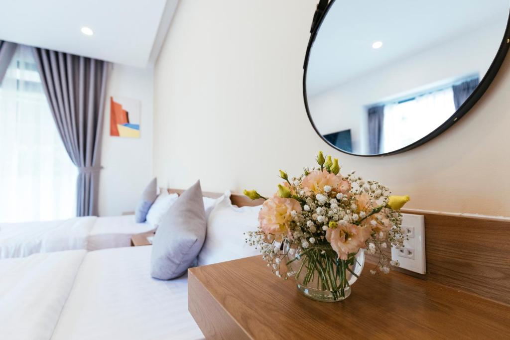 Posezení v ubytování Minh Chi Hotel