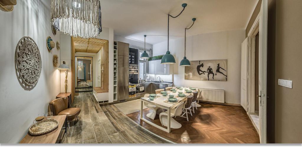 Posezení v ubytování Boutique Suites Ráday
