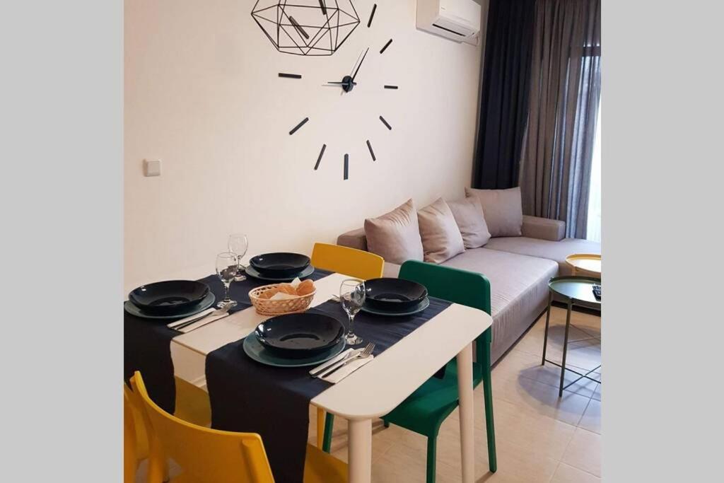 Posezení v ubytování Apartment Beach Kavatsi