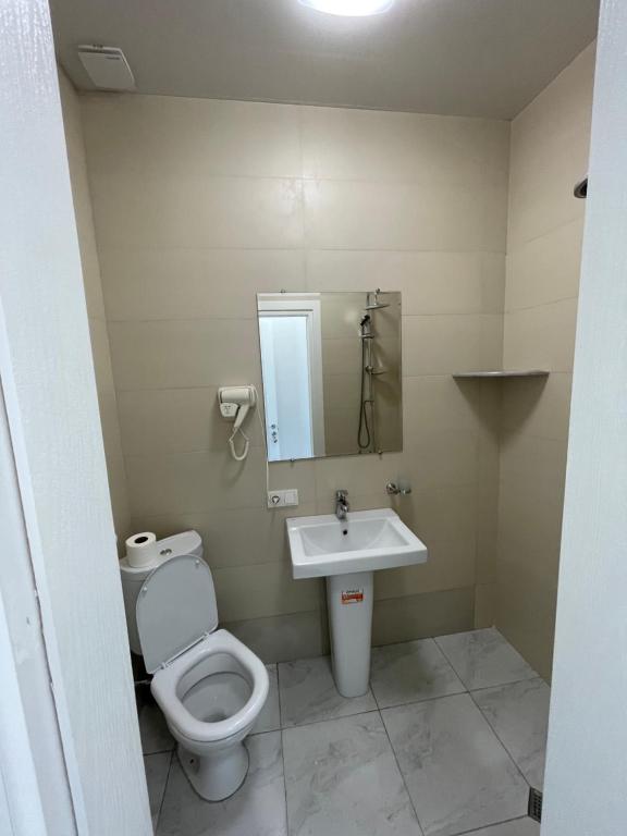 Koupelna v ubytování Eco House