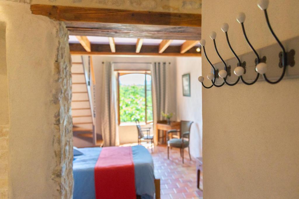 Posezení v ubytování Maison d'Hôtes Mas de la Chadenede