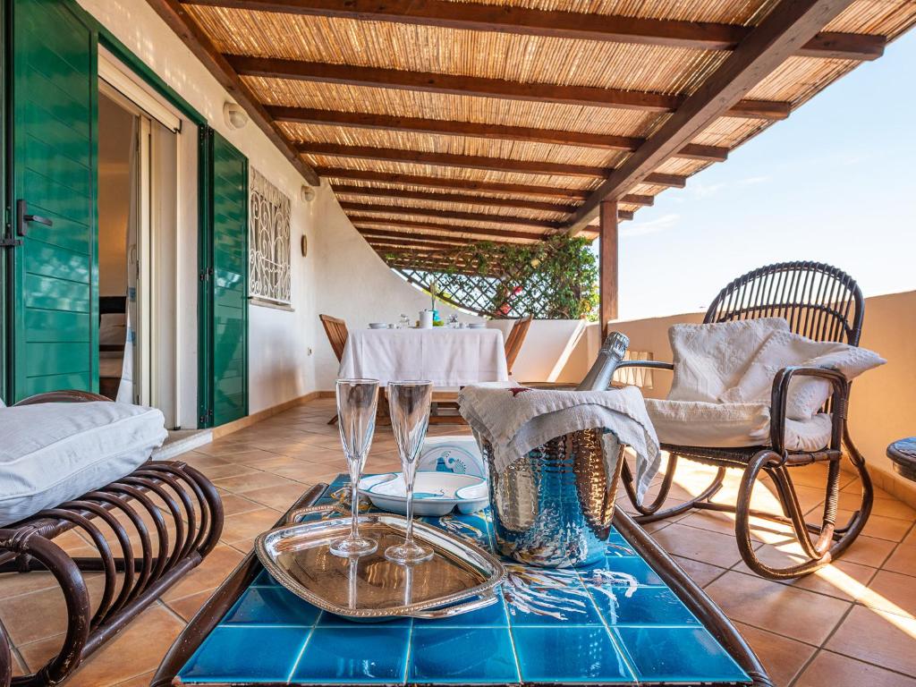 Balkón nebo terasa v ubytování Relais Baia di Nelson