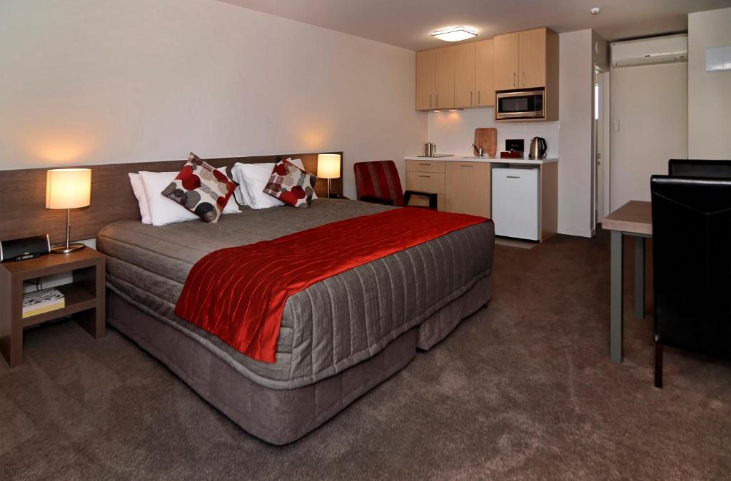 Kuchyň nebo kuchyňský kout v ubytování Lincoln Motel