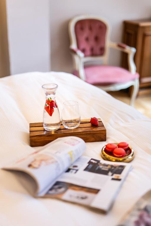 Posteľ alebo postele v izbe v ubytovaní Hotel Rubinstein