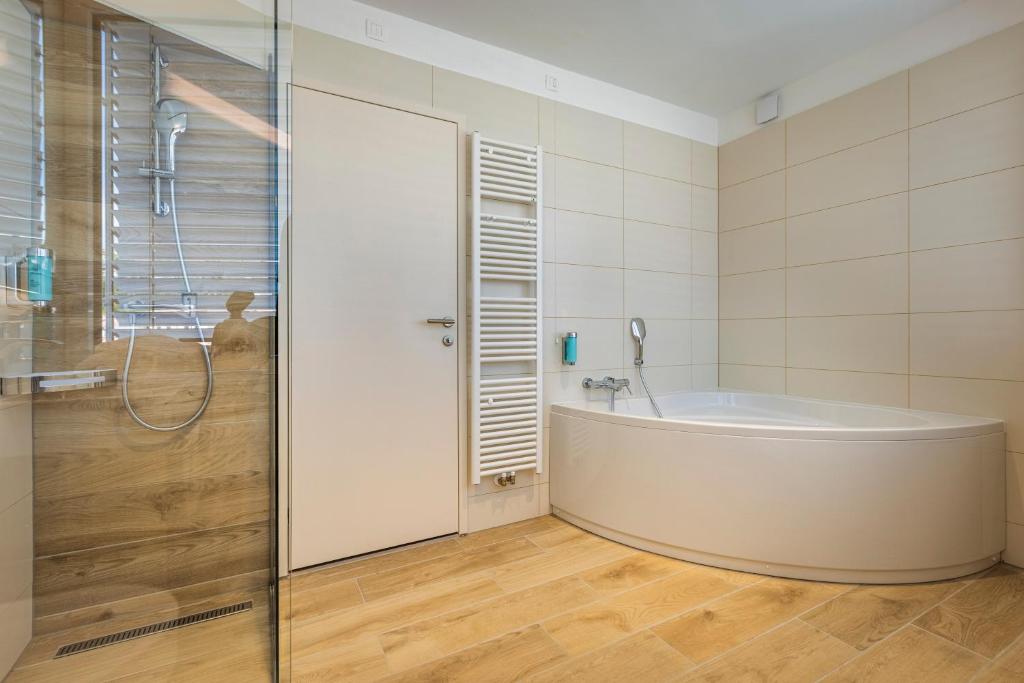 Koupelna v ubytování Hotel Histrion