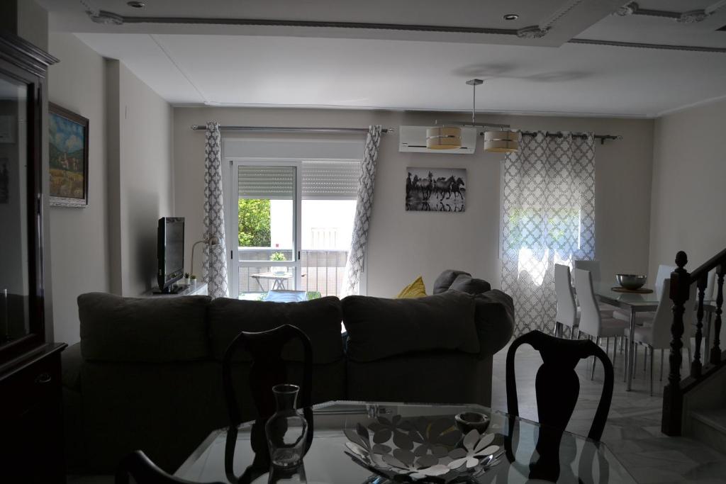 TV a/nebo společenská místnost v ubytování Torre de Arena y Playa