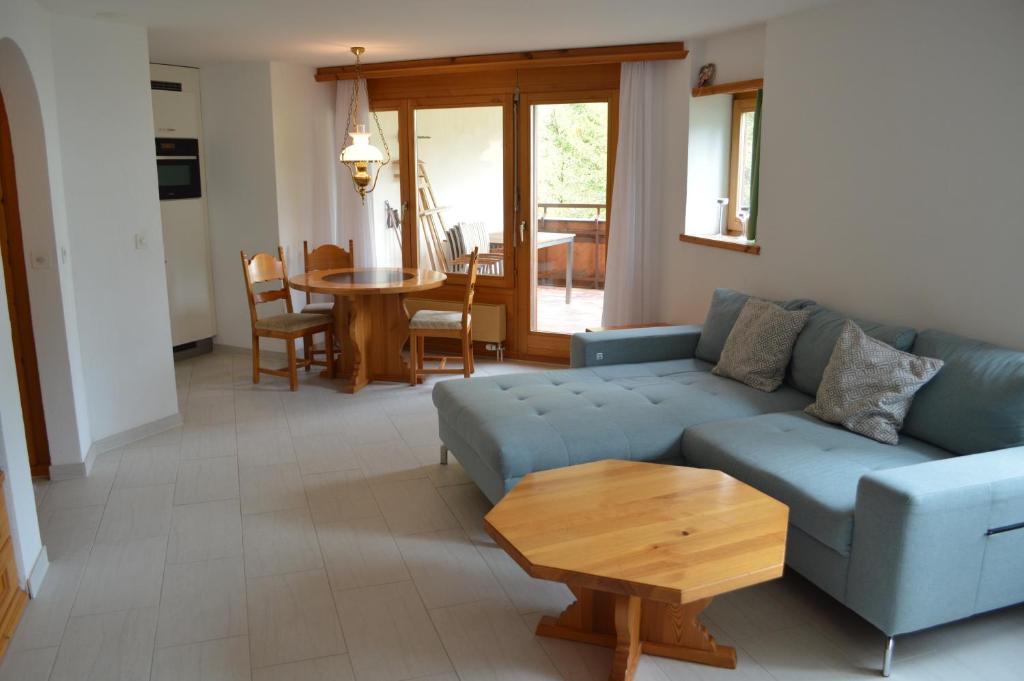 Posezení v ubytování Ferienwohnung Runca