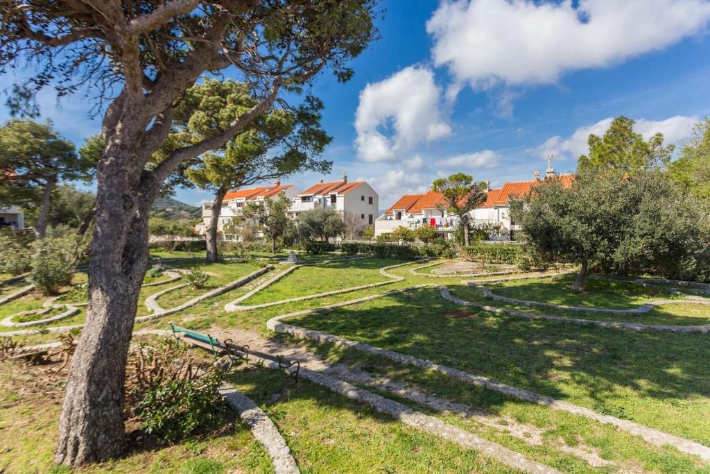 Zahrada ubytování Studio Apartman Blue View