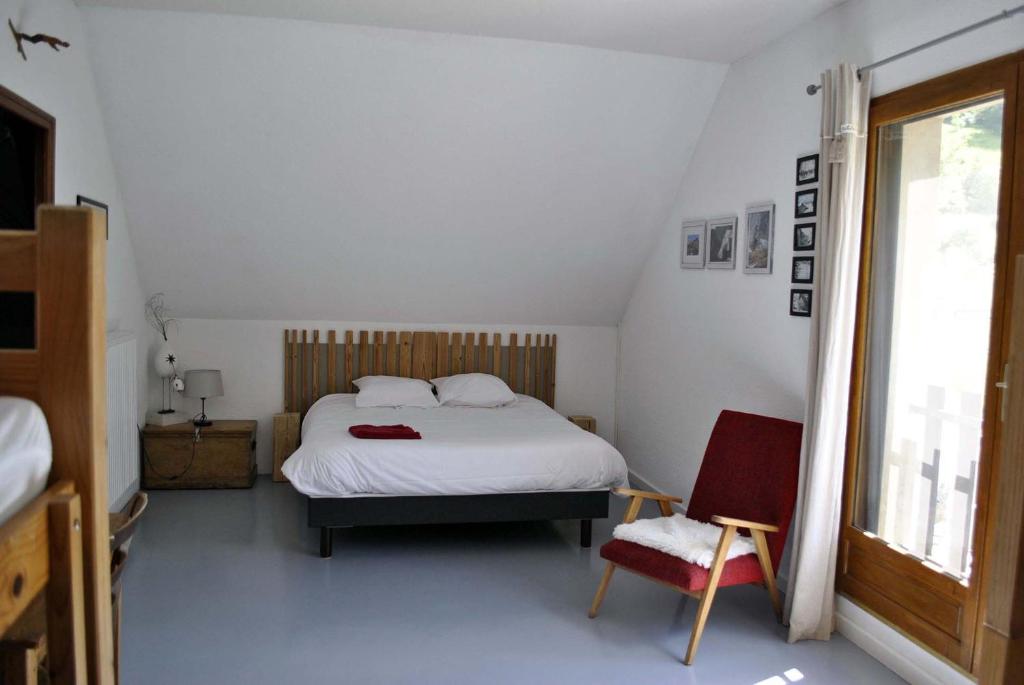 Postel nebo postele na pokoji v ubytování AUBERGE GAILLARD