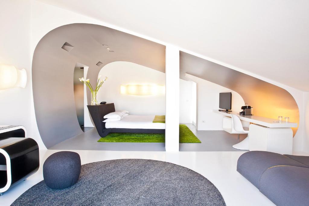 Posteľ alebo postele v izbe v ubytovaní Hotel Ripa Roma