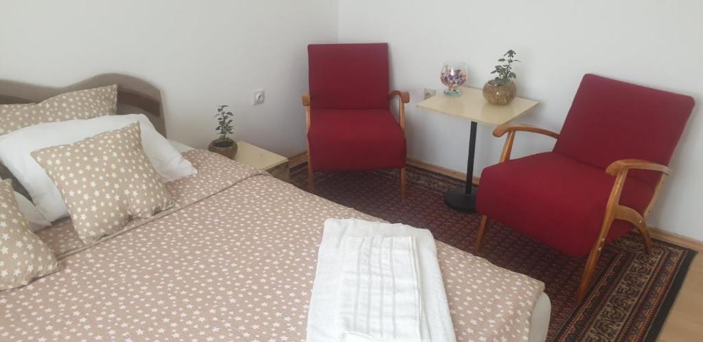 Postel nebo postele na pokoji v ubytování Kutak- stan na dan
