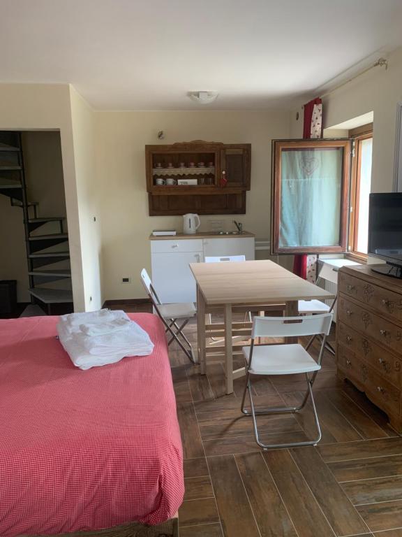 Postel nebo postele na pokoji v ubytování Ca di Nadia