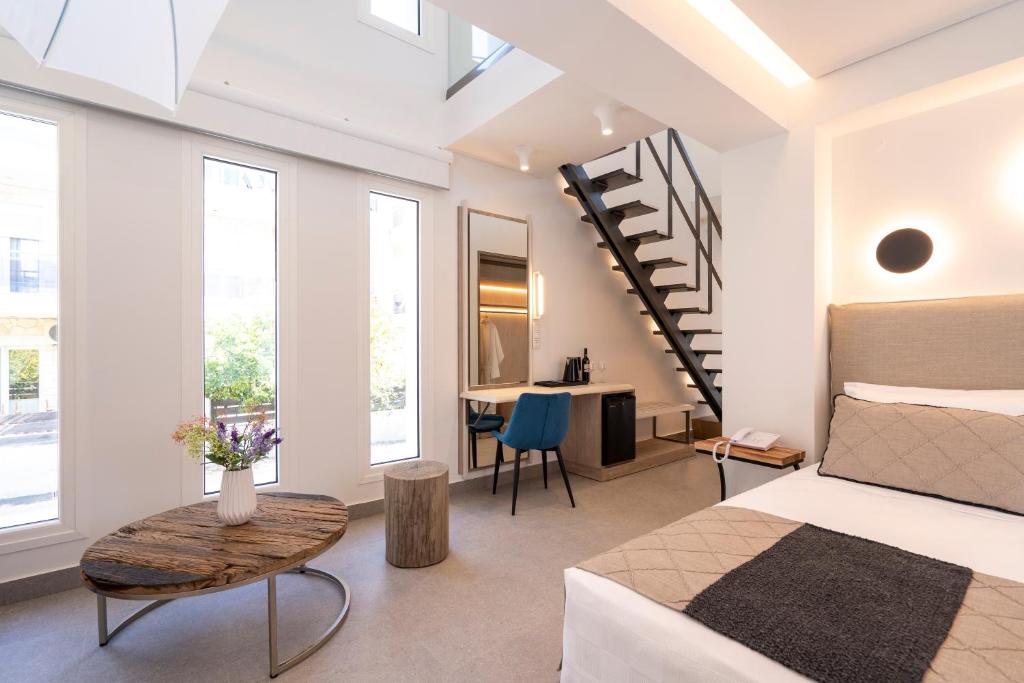 Posedenie v ubytovaní Mirablue Luxury Residences