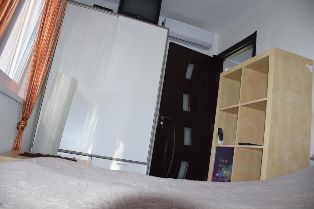 Posteľ alebo postele v izbe v ubytovaní AB Apartman Siófok