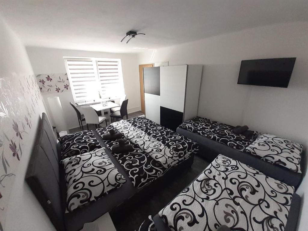 Postel nebo postele na pokoji v ubytování Apartmán LauMar 3