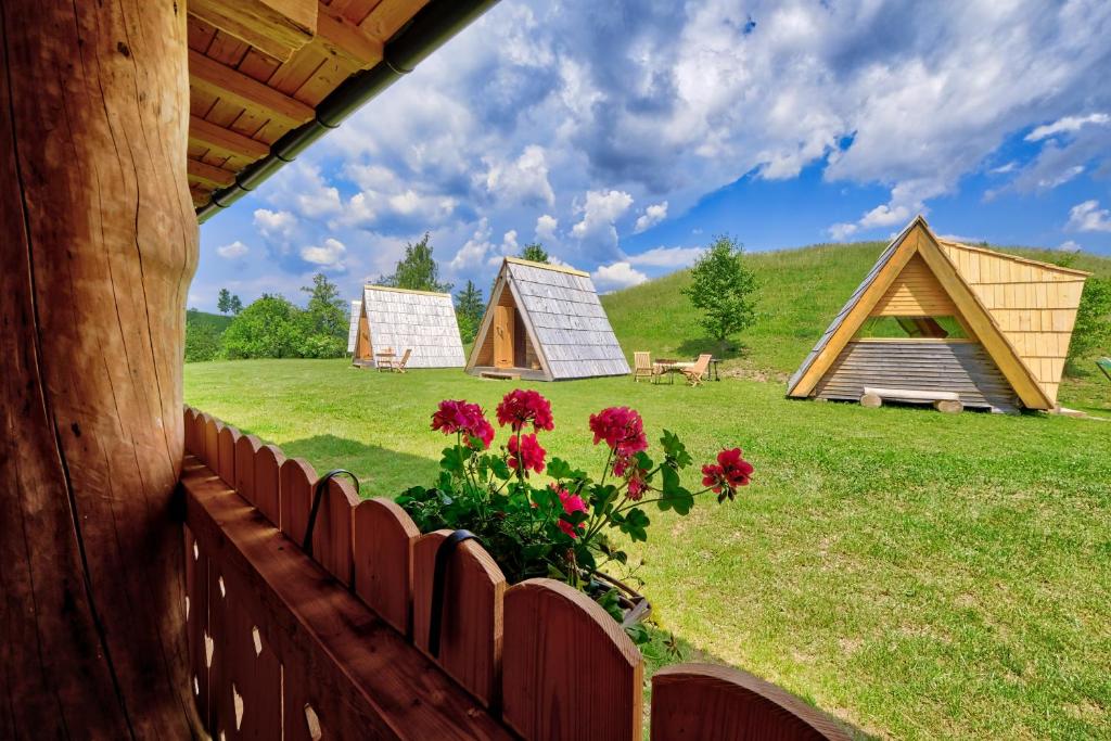 Zahrada ubytování Glamping Brodej