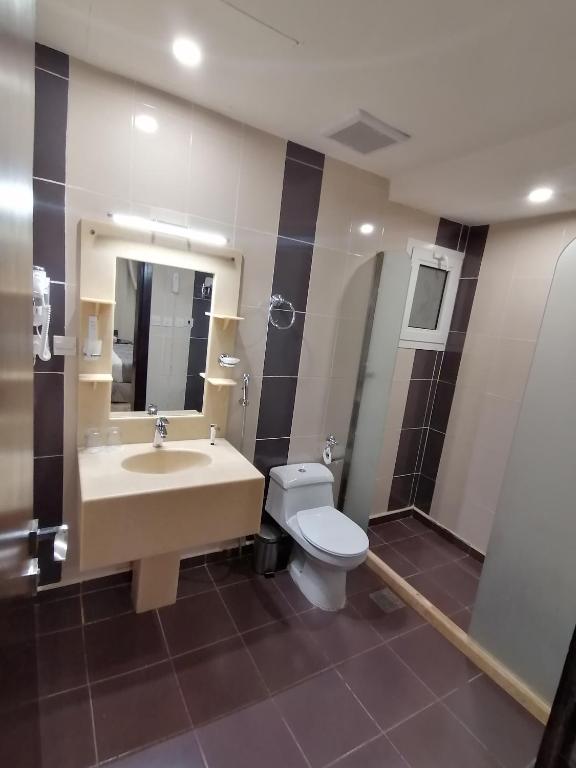 Koupelna v ubytování Al Maali Hotel Jazan