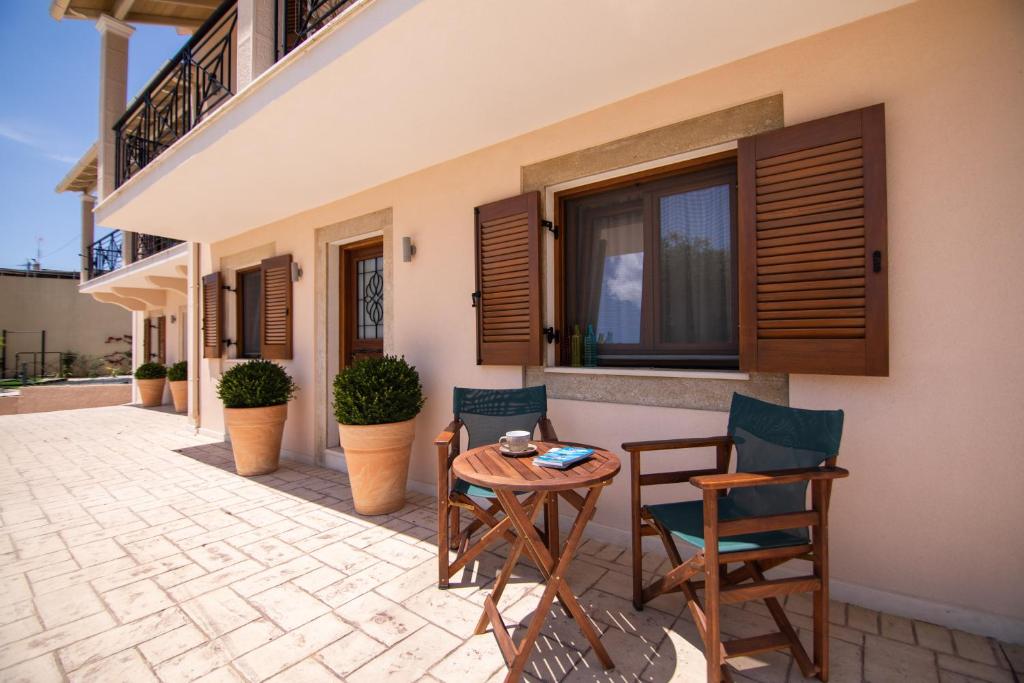 A balcony or terrace at Dimoulias House