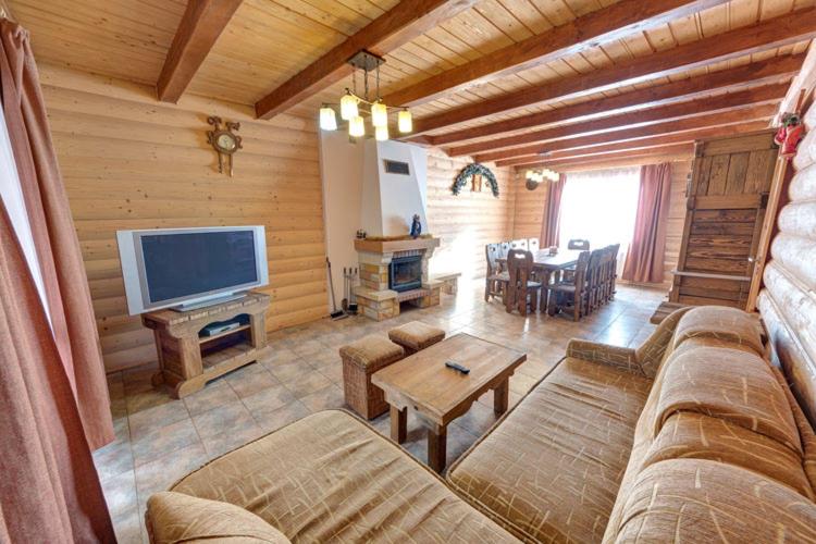 TV a/nebo společenská místnost v ubytování Mini Hotel Laplandiya