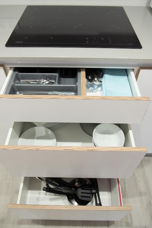 Kuchyň nebo kuchyňský kout v ubytování APARTAMENTOS CUME DO PINDO