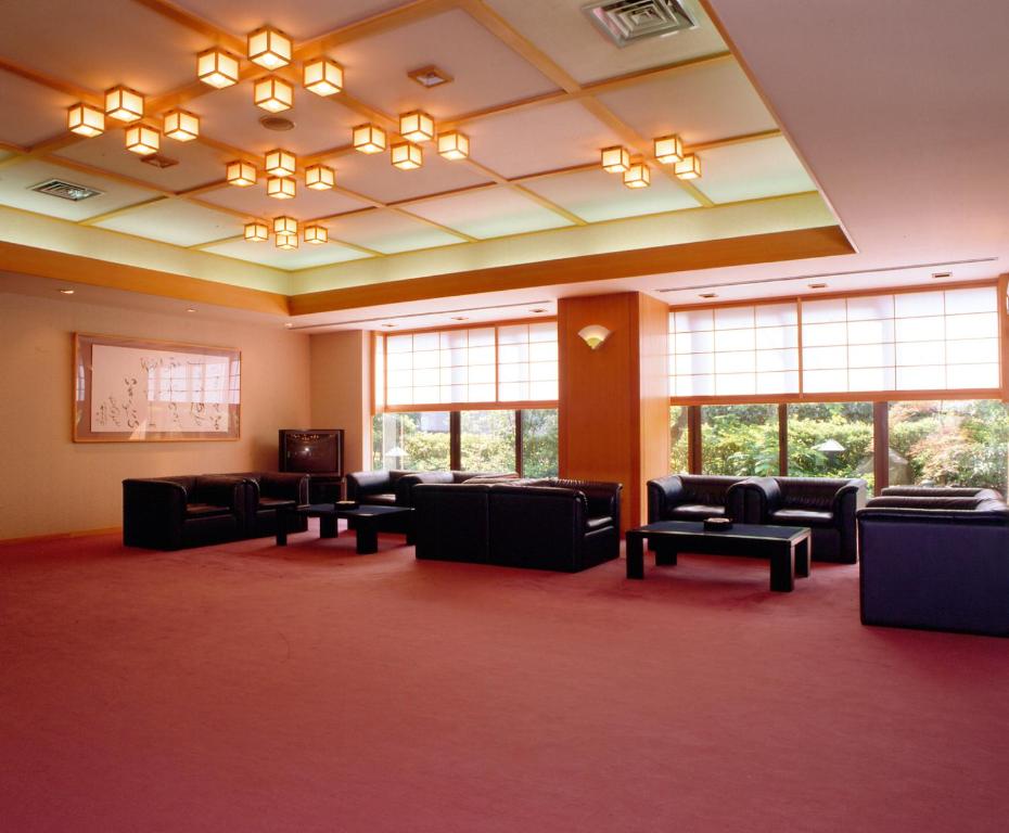 Posezení v ubytování Kadonobo Ryokan