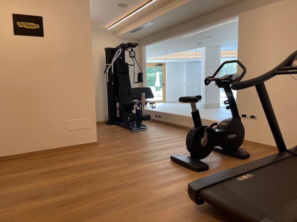 Fitness centrum a/nebo fitness zařízení v ubytování Hotel Miravalle