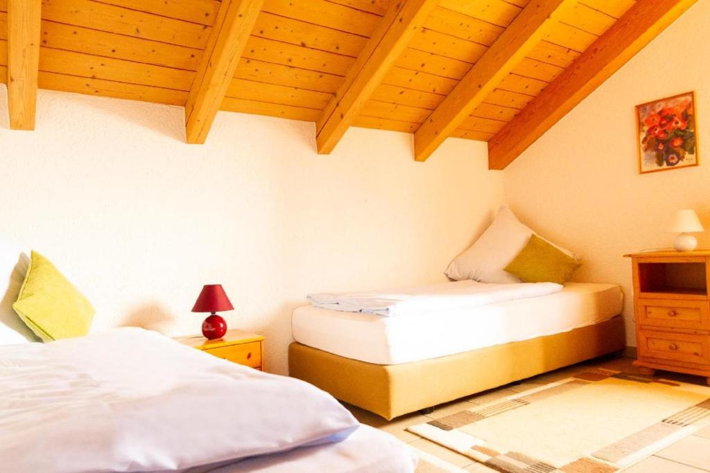 Postel nebo postele na pokoji v ubytování Ferienhaus Killian
