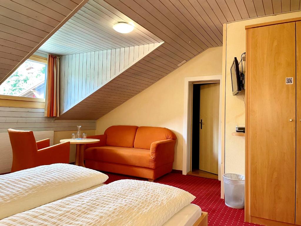 Posezení v ubytování Boutique und Bier Hotel des alpes