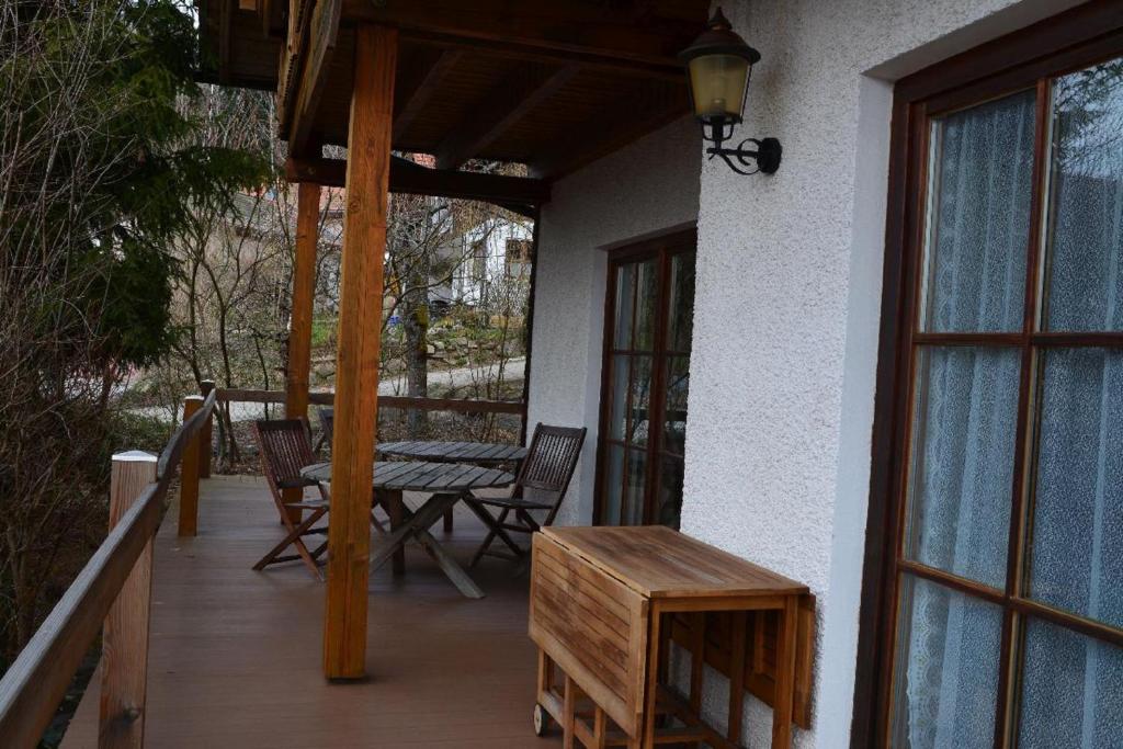 Balkón nebo terasa v ubytování Ferienhaus Killian