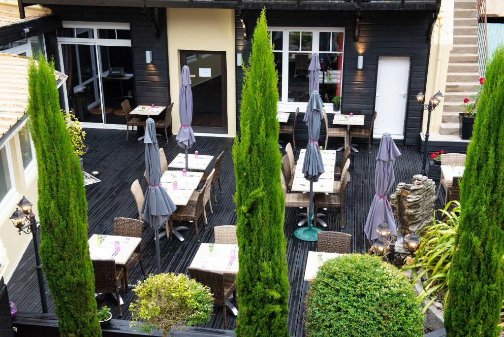 Zahrada ubytování Hôtel Normandie Spa