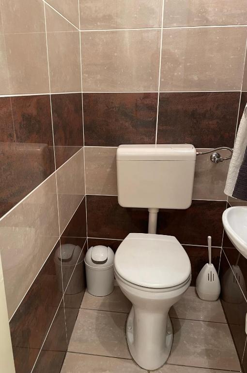 Kúpeľňa v ubytovaní Buda Castle Apartment
