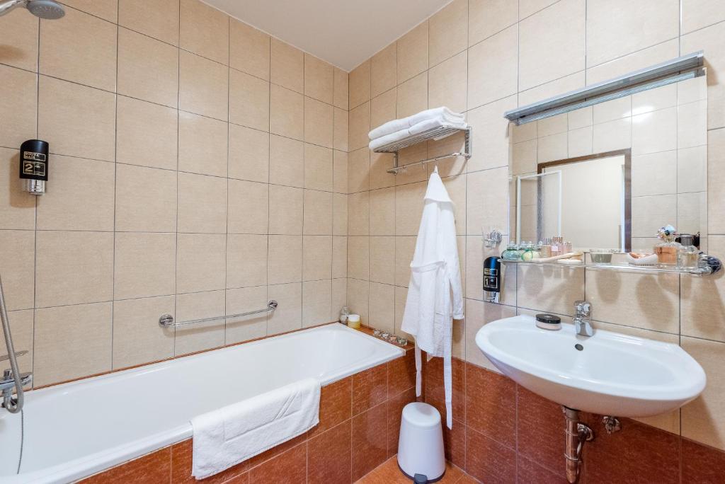 Koupelna v ubytování Hotel Libero