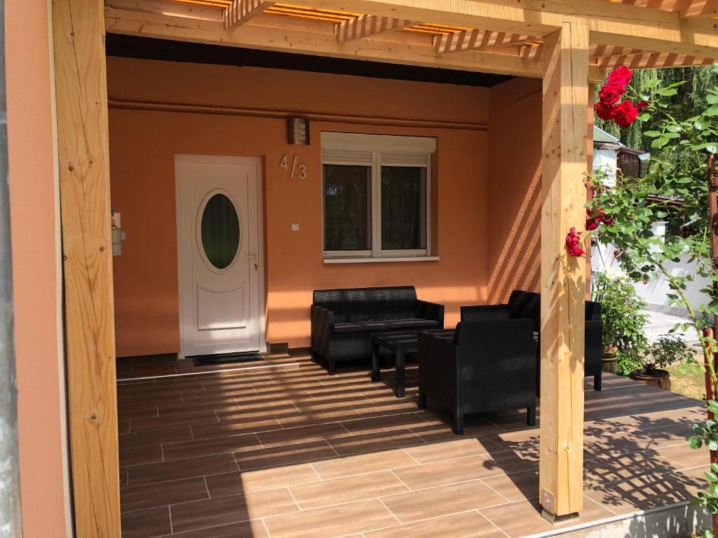 Balkón nebo terasa v ubytování Termal Ferienhaus