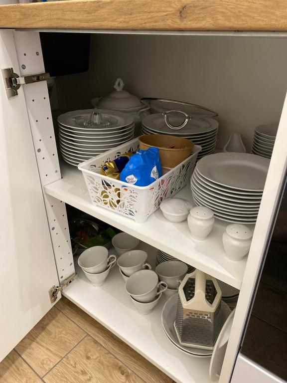 Kuchyňa alebo kuchynka v ubytovaní Apartament - U Wujka