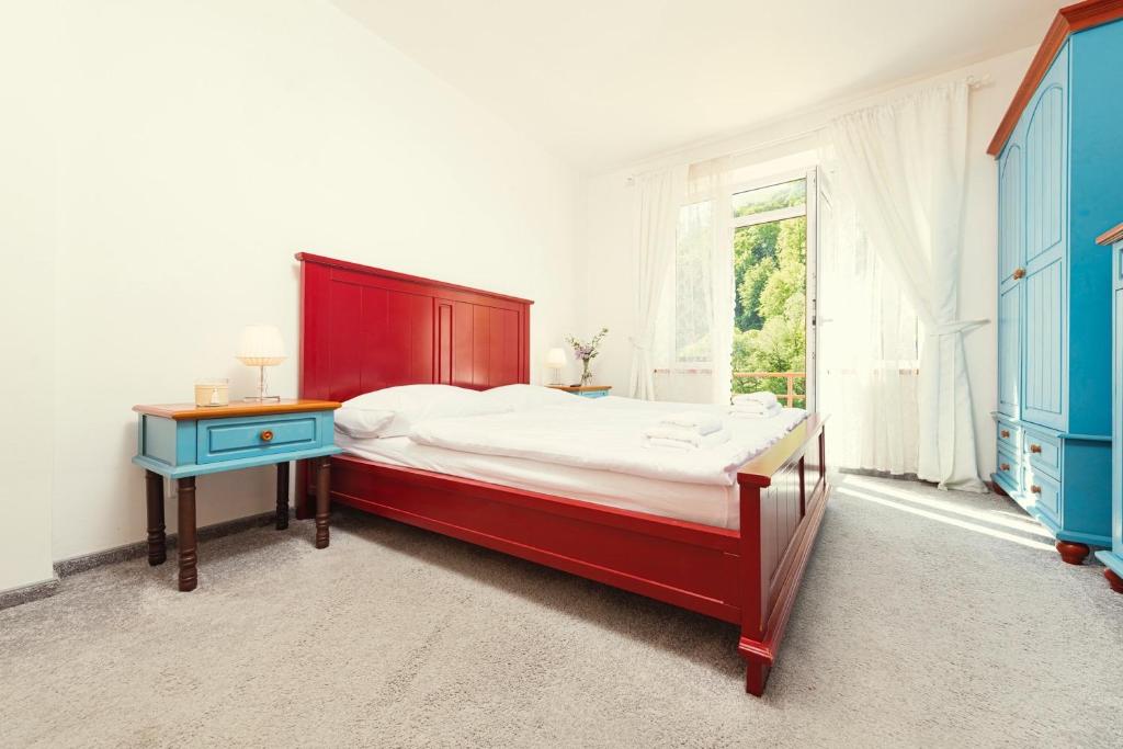 Postel nebo postele na pokoji v ubytování Hotel Ostende