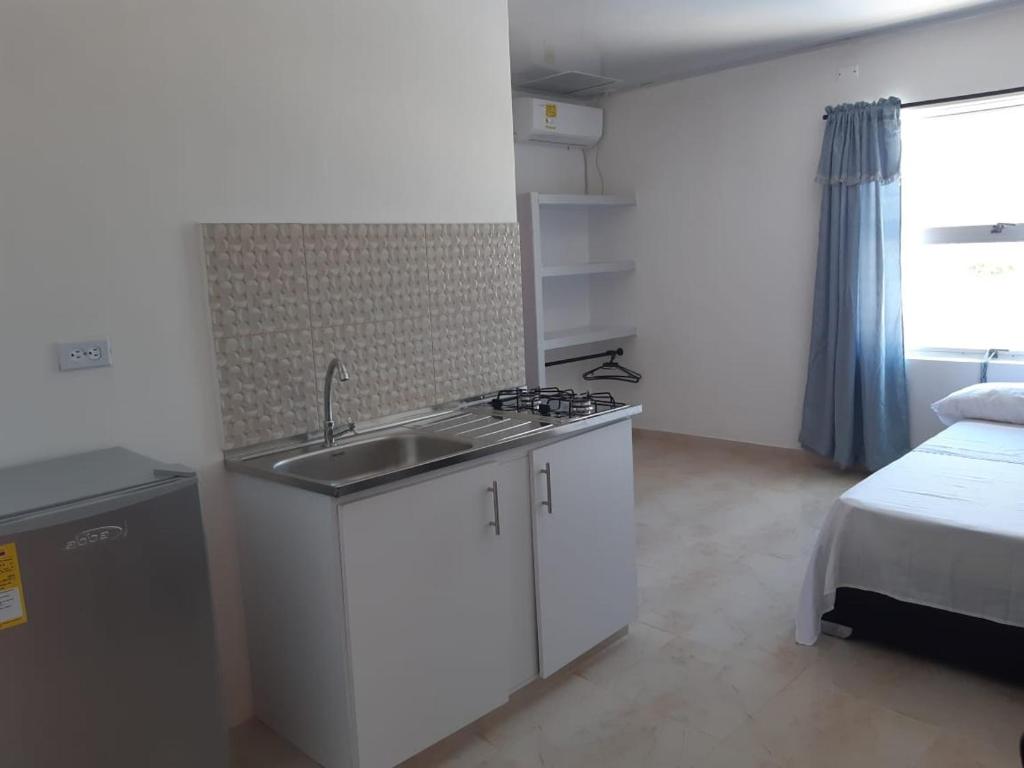 Kuchyň nebo kuchyňský kout v ubytování Cabaña Villa Carmen