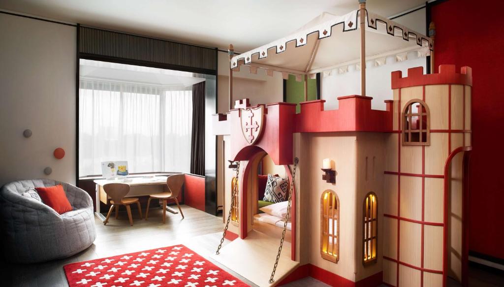 Posezení v ubytování Shangri-La Singapore