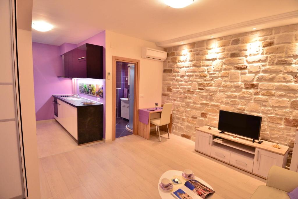 Kuchyň nebo kuchyňský kout v ubytování Apartment Scents of Dubrovnik