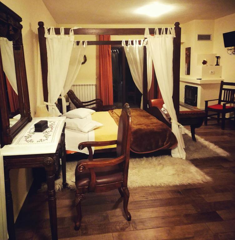 Postel nebo postele na pokoji v ubytování Flygonion Guesthouse