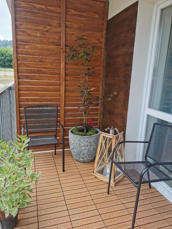Balkón nebo terasa v ubytování APARTAMENT BIESZCZADY