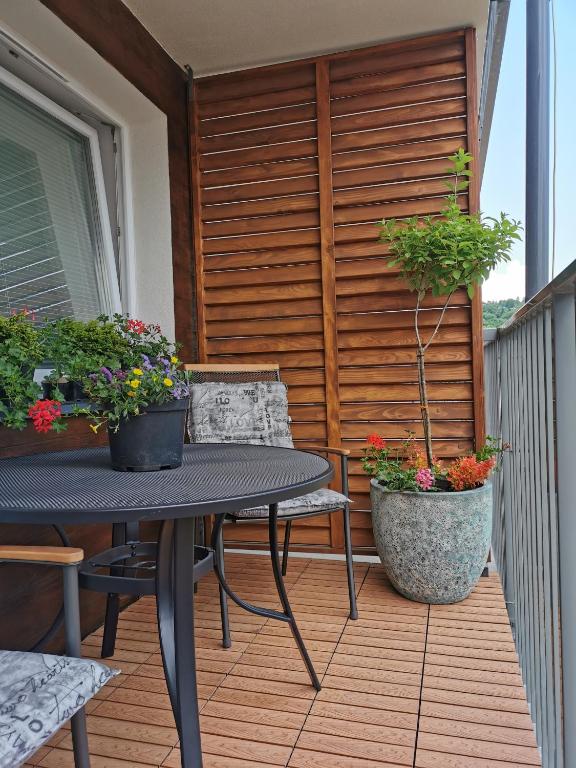 Balkón nebo terasa v ubytování APARTAMENT BIESZCZADY