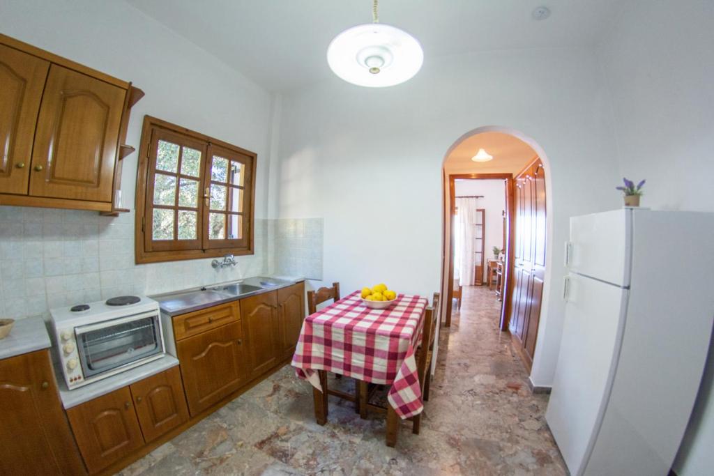 Kuchyň nebo kuchyňský kout v ubytování Amalia Complex