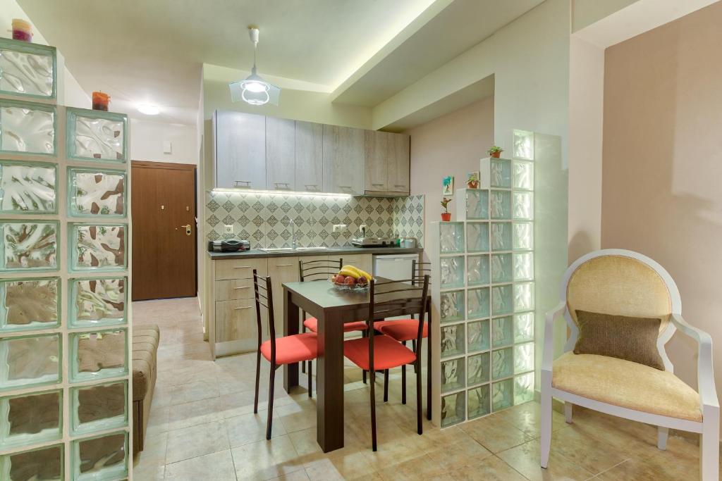 Kuchyň nebo kuchyňský kout v ubytování Libre Apartments