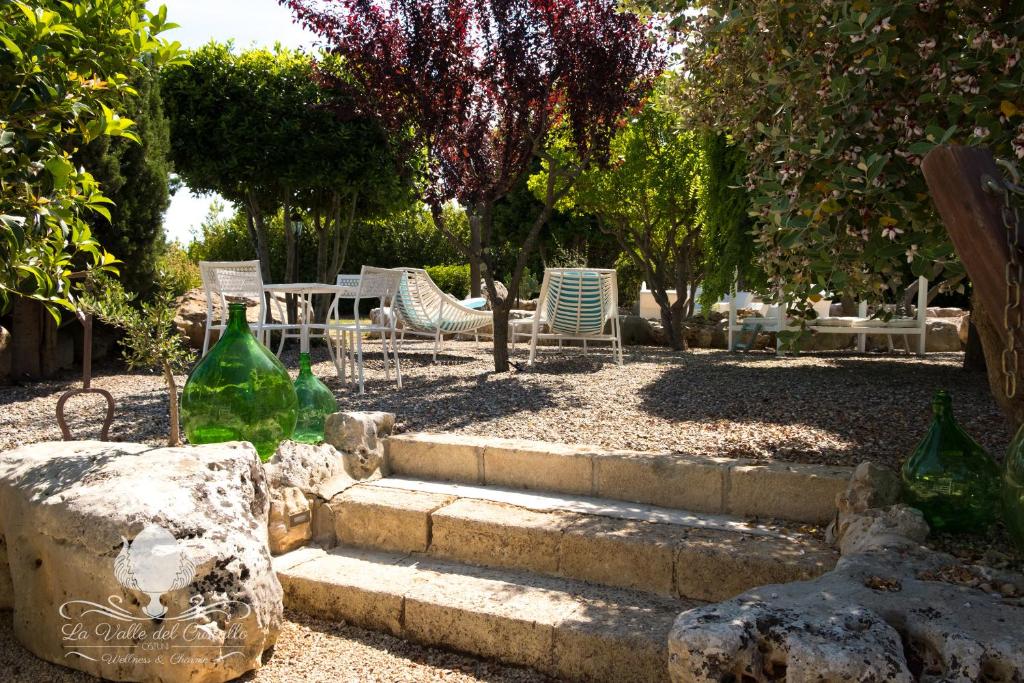 Vonkajšia záhrada v ubytovaní La Valle Del Cristallo Wellness & Charme