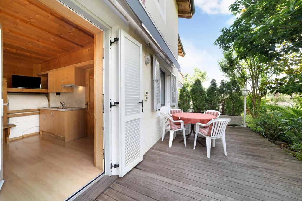 Μπαλκόνι ή βεράντα στο Weinsepphof Ferienwohnung 1
