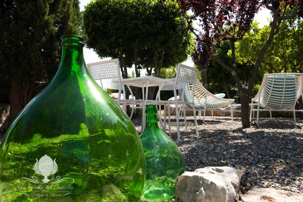 Vonkajšia záhrada v ubytovaní La Valle Del Cristallo Wellness & Charme