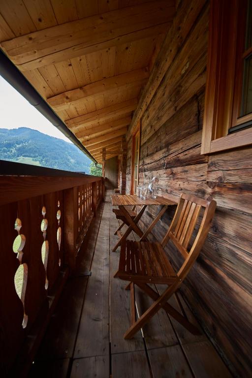 Balkón nebo terasa v ubytování Feriengut Streitberg Appartements